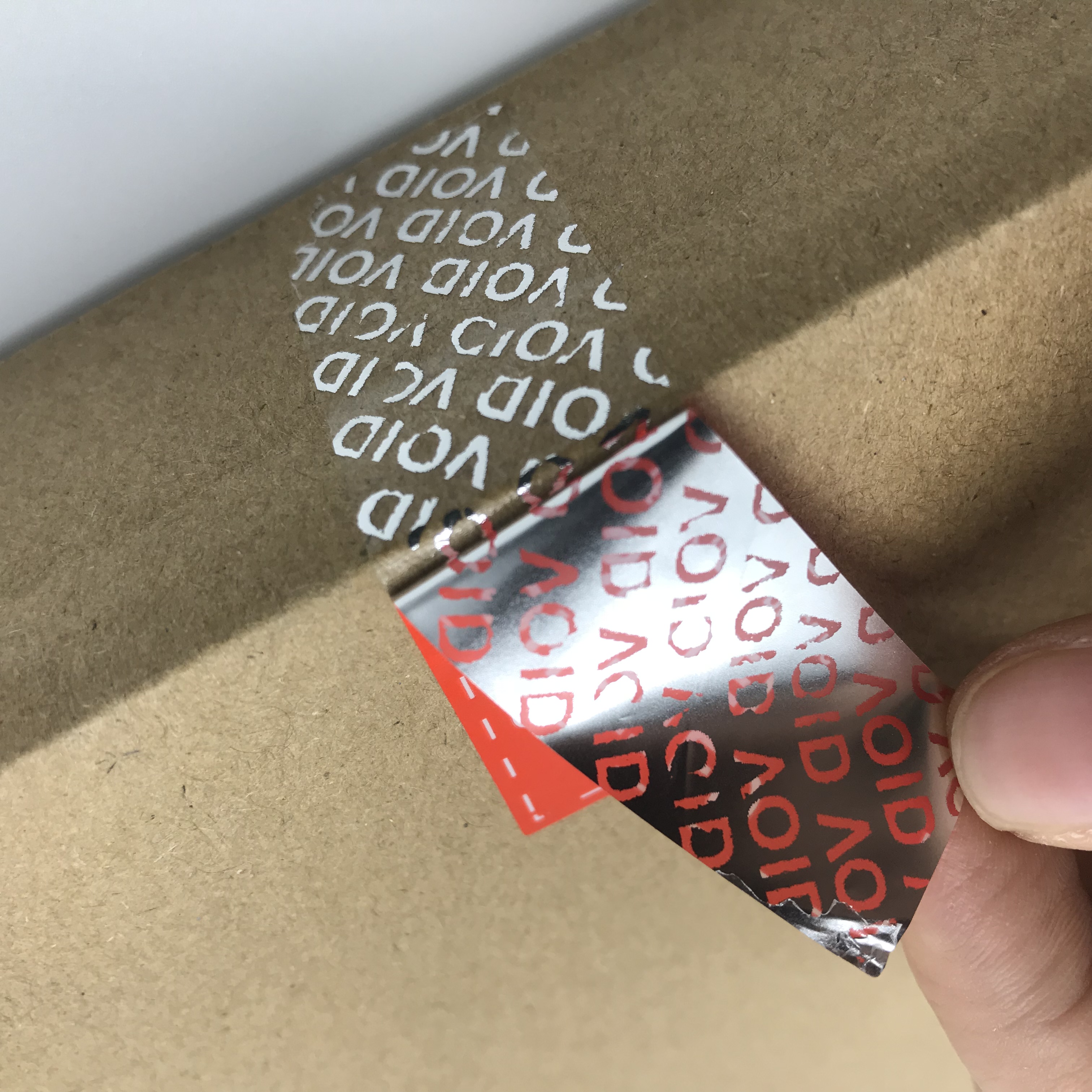 封口防拆标签的一些方案|易碎、撕开留字